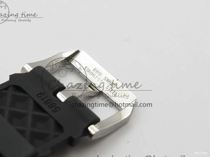 MIROTIME 0305 Aquatimer Chrono IW376702 SS BLS 1:1 Best Edition Black Dial on Black Rubber Strap A WellDesigned 7105